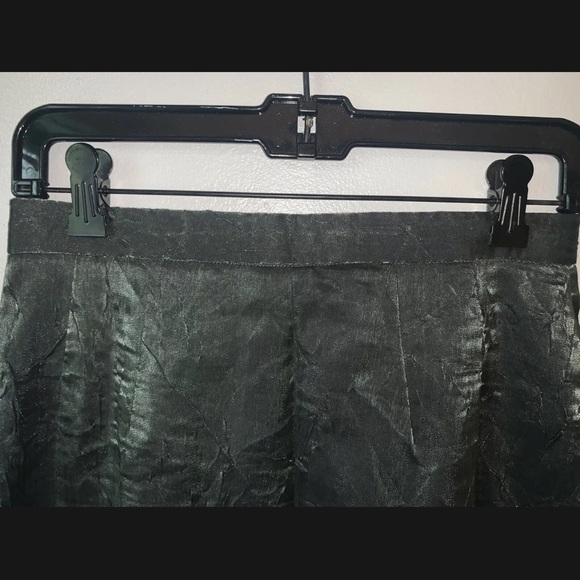 VINTAGE LENA GABRIELLE NY Green Satin Skirt! 27”! - Picture 2 of 12